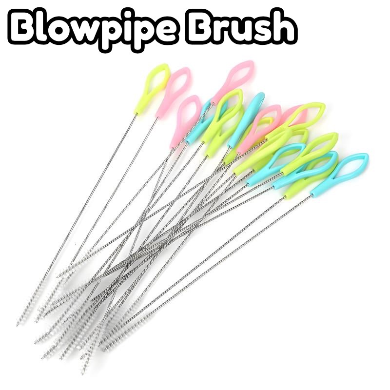 3pcs Extra Long Silicone Straw Brush, 3/6/9mm Reusable Bendable Straw