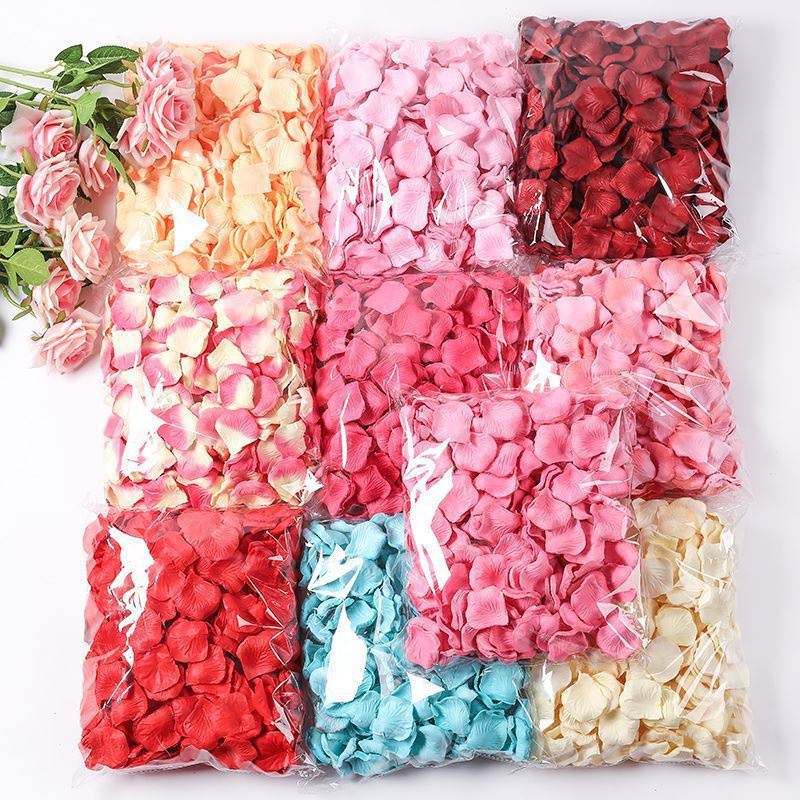 1000pcs artificial flower NonWoven Fabric Stacked Simulation Petals