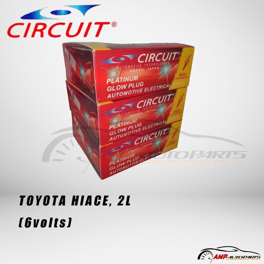 Glow Plug for TOYOTA HIACE, 2L (6volts) | Shopee Philippines