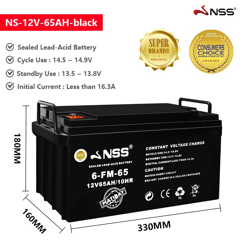 Nss 12v 100ah Solar Heavy Duty Rechargeable Battery Sealed Lead 