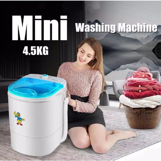 4.5lbs Mini Portable Washing Machine Small Foldable Bucket Washer for