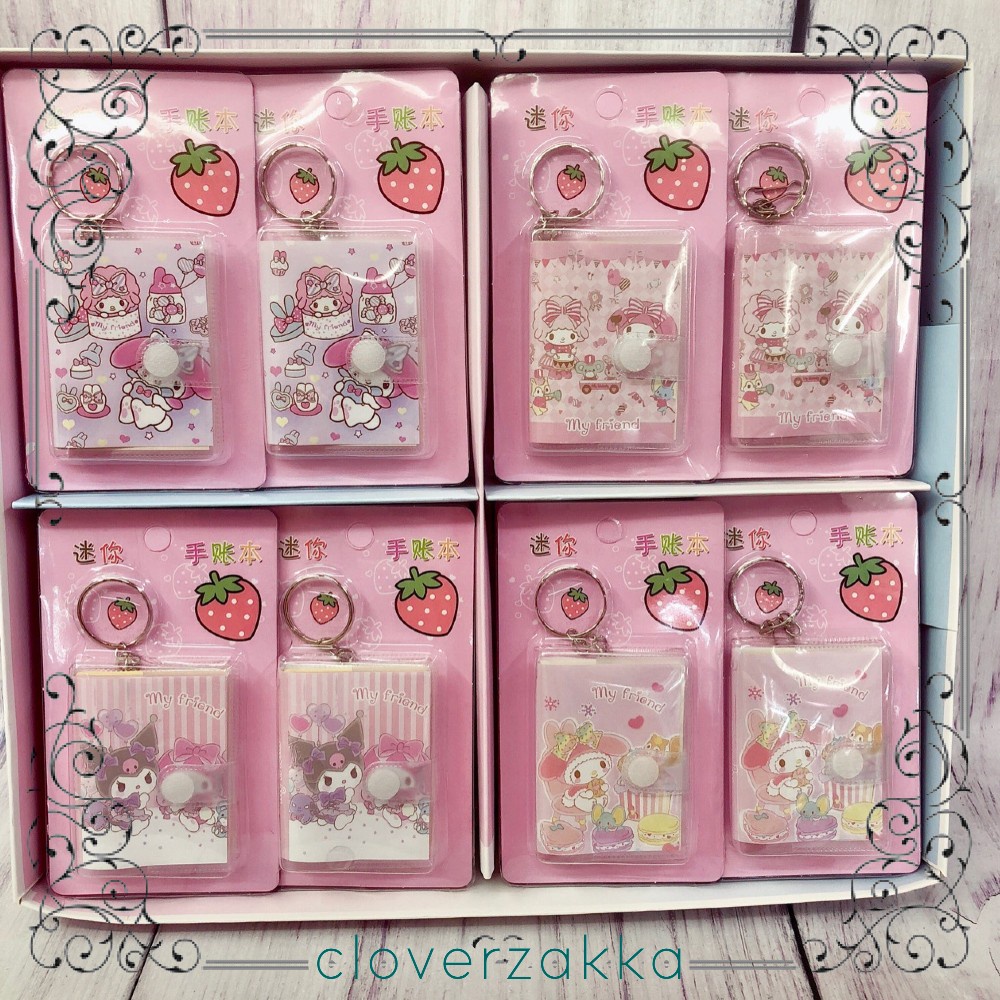 [Notebook] Keychain Memo Book Pad Notepad Sanrio My Melody Kuromi ...