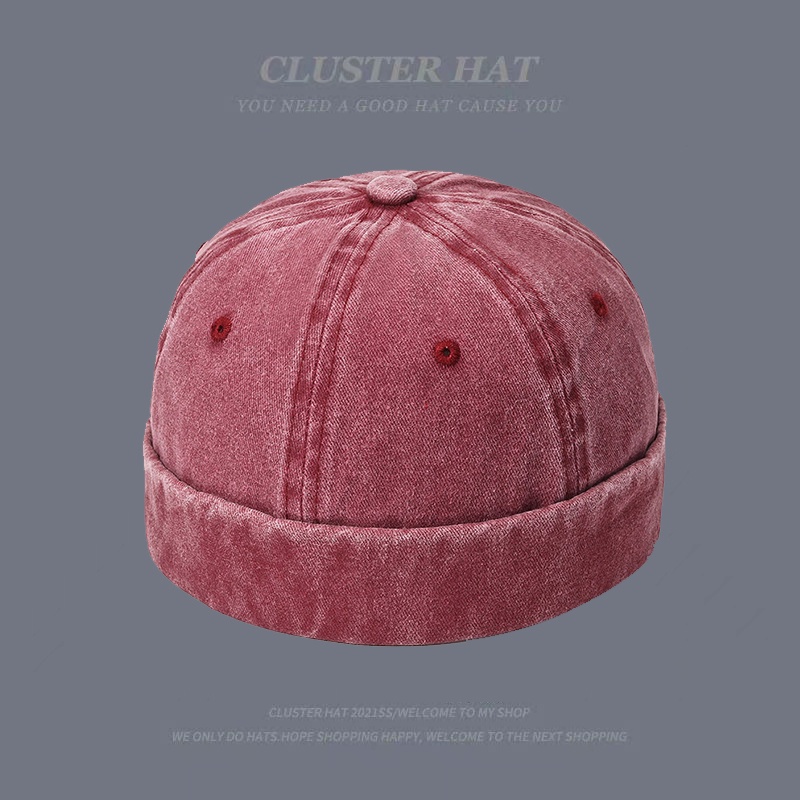 Faringoto Classic Velvet Beanie Cap - Unisex Brimless Docker Hat, Hip Hop Style, One Size Fits Most