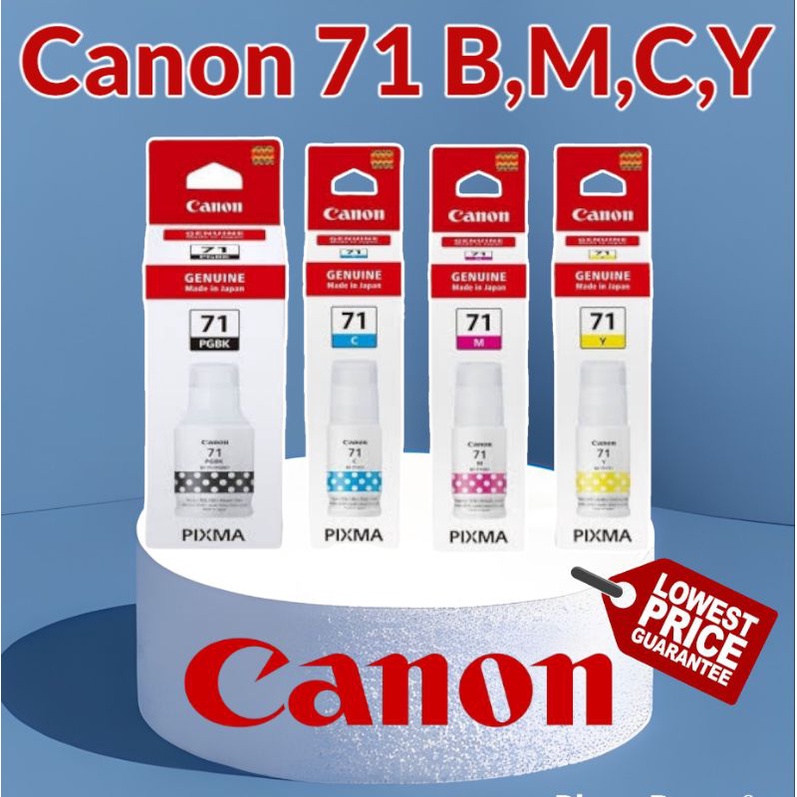 Canon Gi 71 Ink Bottle Dye Ink Bcmy Set Of 4 Pcs Compatible Canon Pixma G1020 G2020 1283