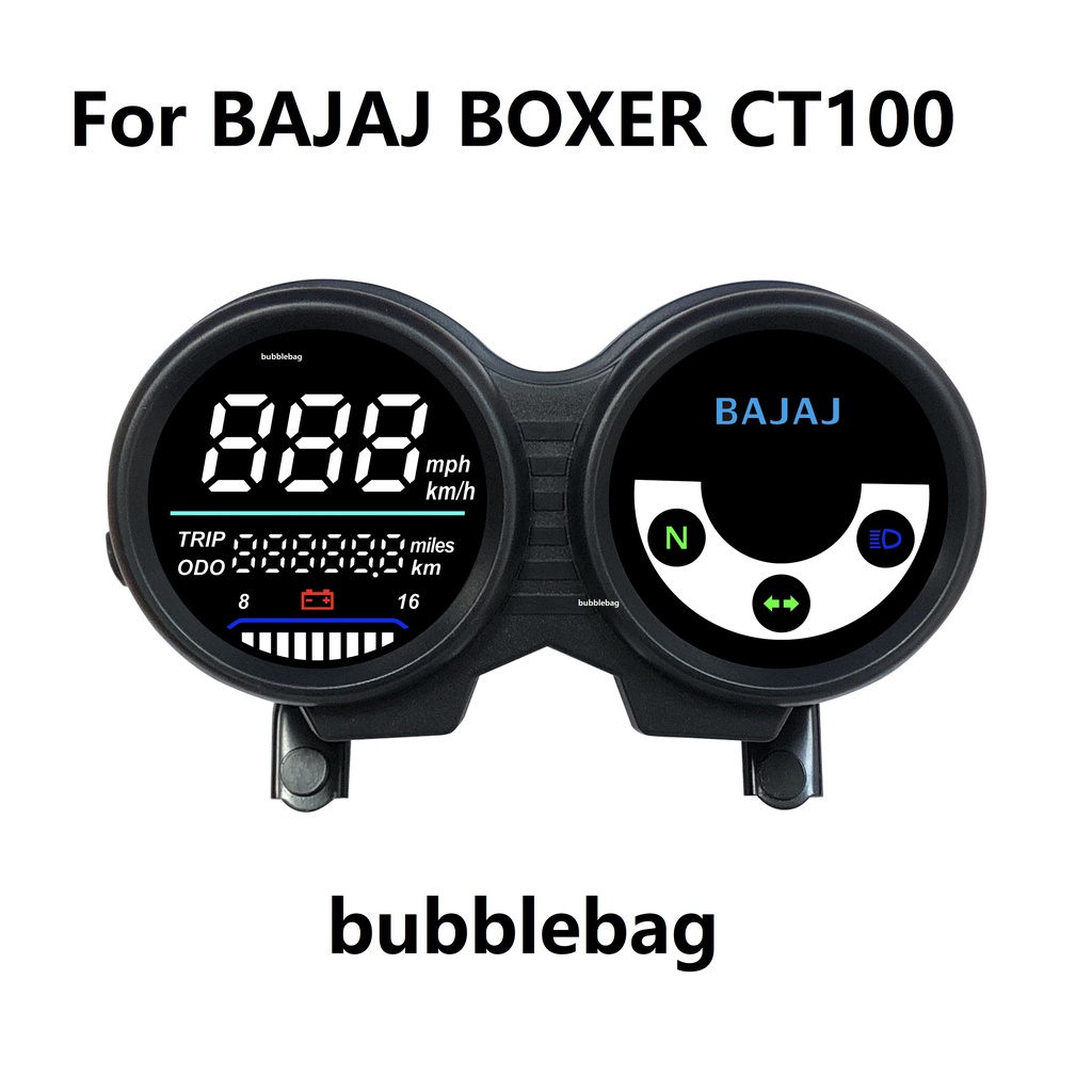 LED Speedometer For BAJAJ BOXER CT100 Electronic Digital Modify Motorcycle Meter Instrument Shopee Philippines