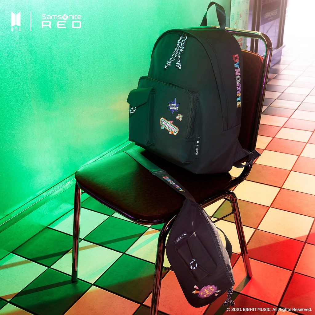BTS MERCH Samsonite RED DYNAMITE Backpack | Shopee Philippines