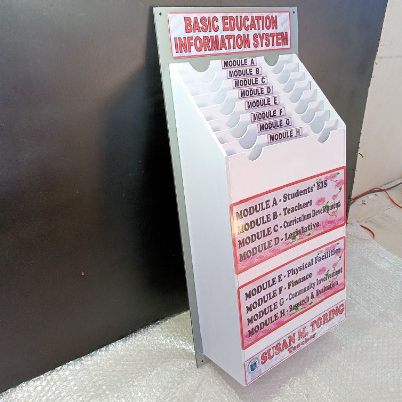 BEIS Rack Shool Forms Rack long folder 8 holes Module A-H, size 12