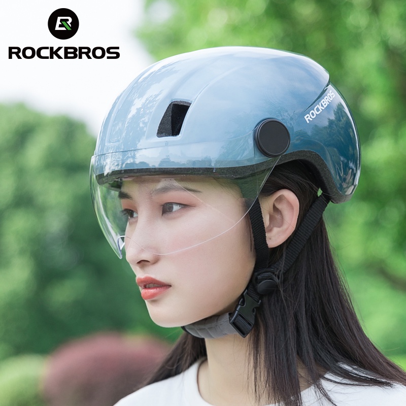 ROCKBROS Electric Bicycle Helmet Men Women MTB Road Bike Helmet With