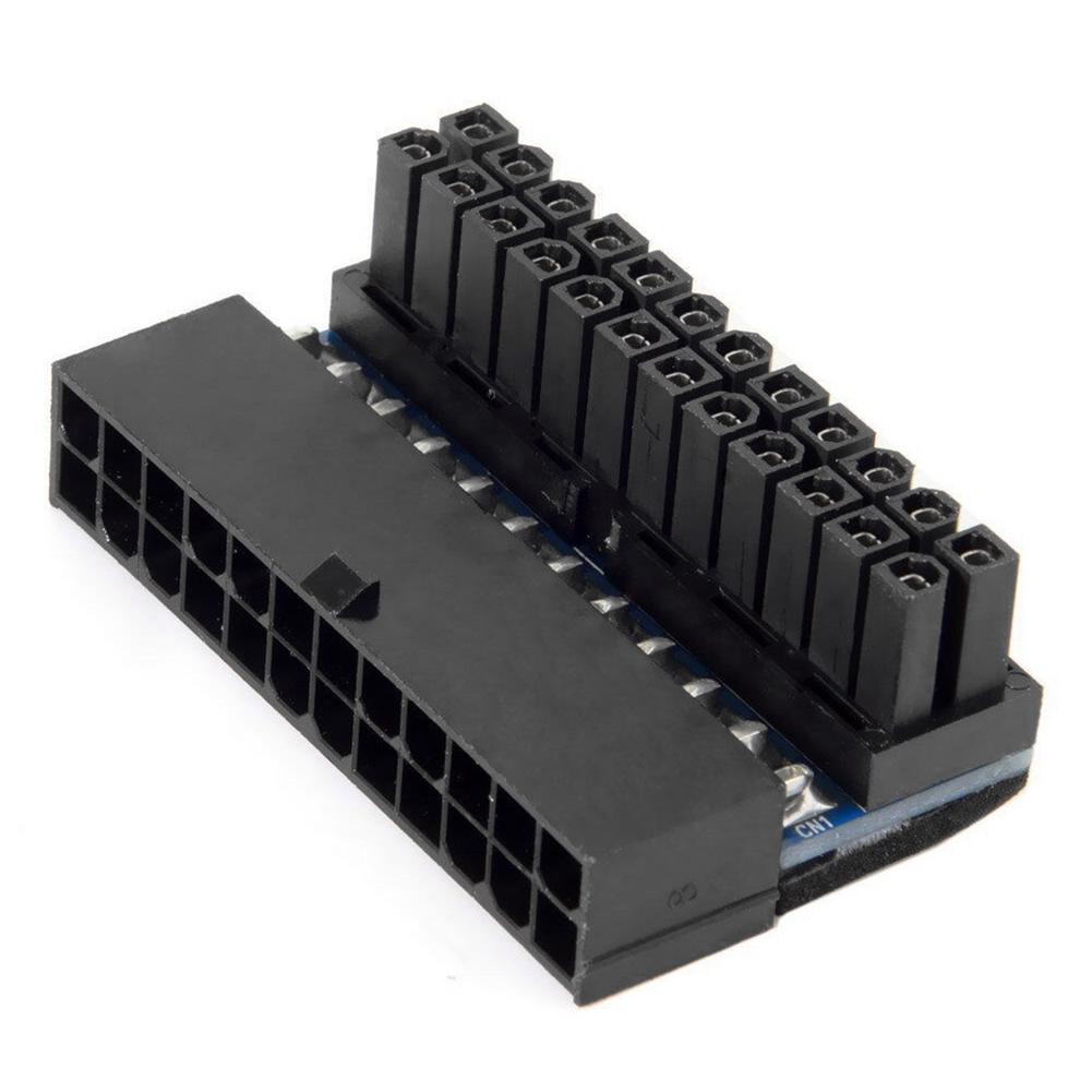 Atx 24pin Atx 90 Degree 24 Pin To 24pin Power Plug Adapter Mainboard