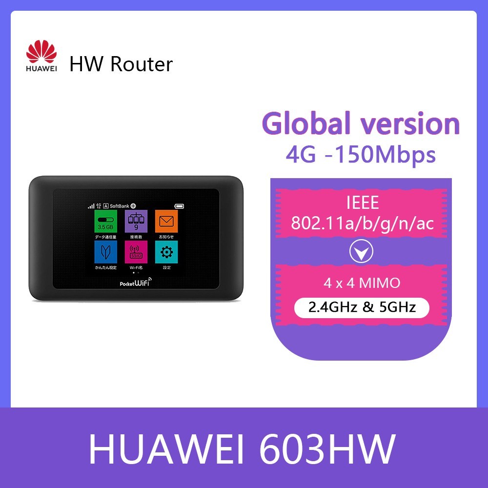 unlocked Huawei 603HW Pocket WiFi 4g mobile mini router wifi