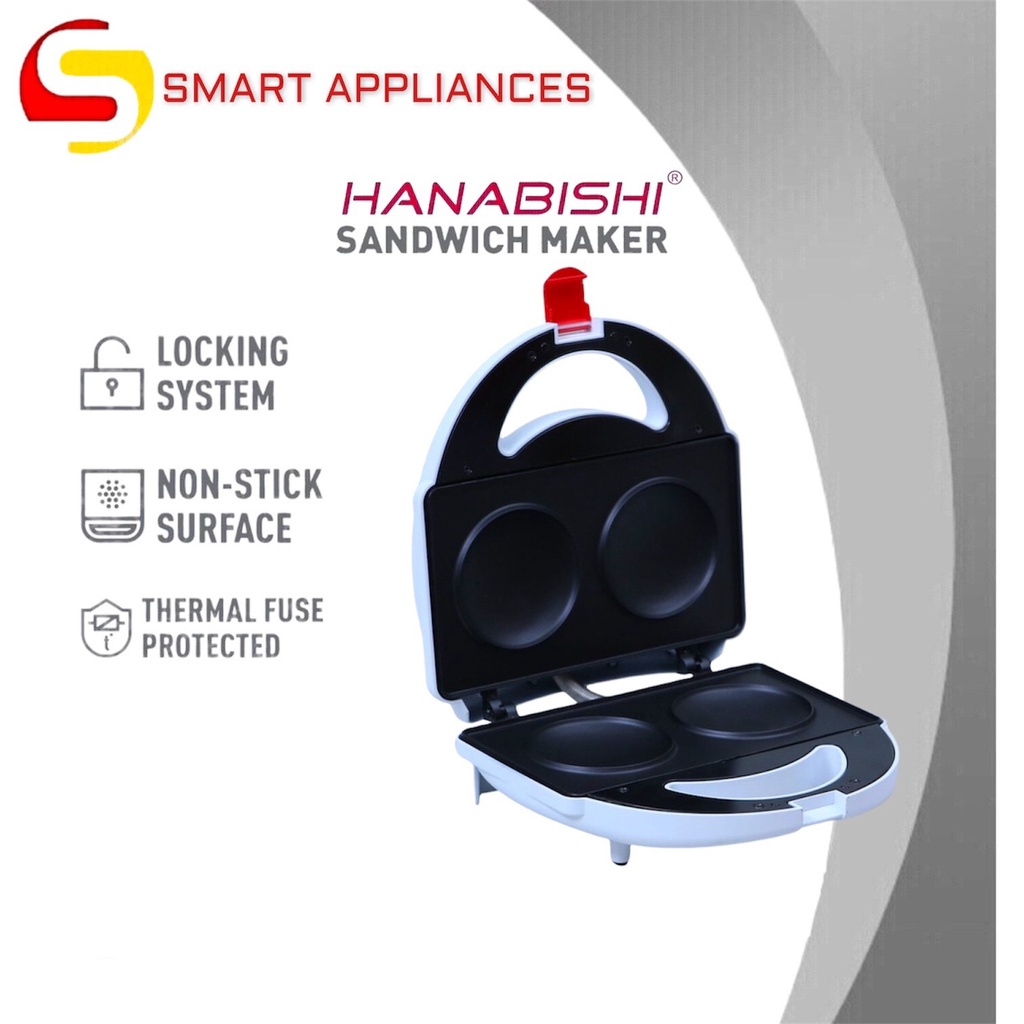 Hanabishi Sandwich Maker HSM40P by Smart Appliances Center Shopee
