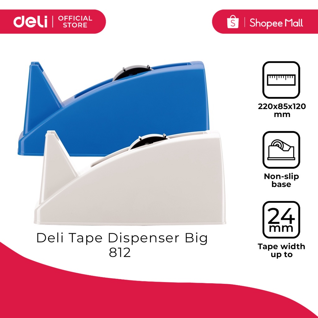 Deli 812 Tape Dispenser Big [7525812] Shopee Philippines