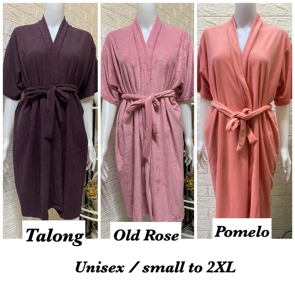 BATH ROBE COTTON TOWEL ABSORBENT UNISEX PLUS SIZE FOR MEN AND WOMEN