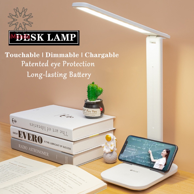 【iMonda】3 Color LED Desk Lamp USB Study Lamp Stepless Dimming Table ...