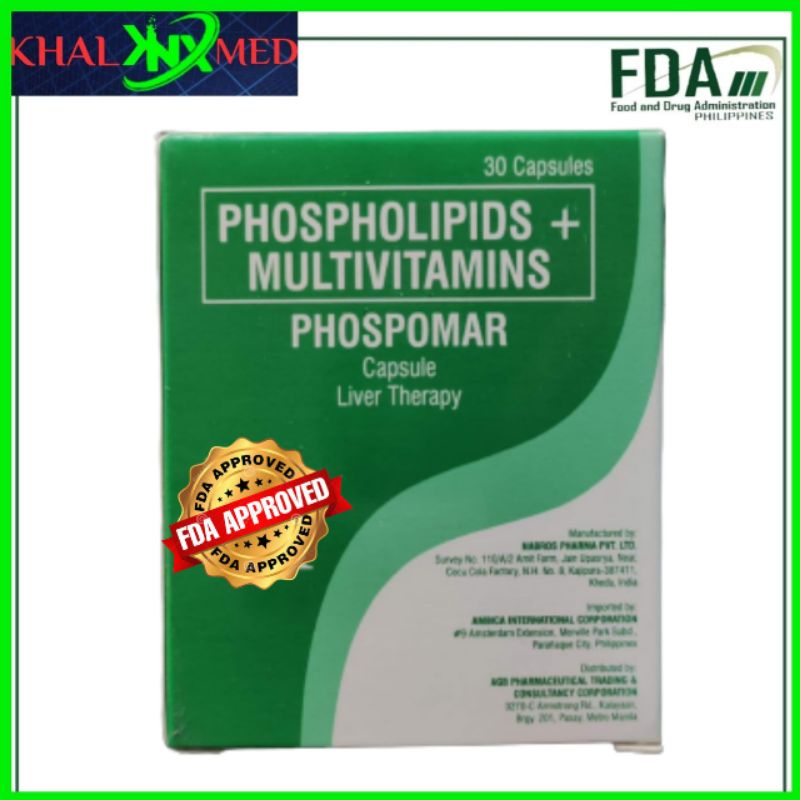 PHOSPOMAR PHOSPHOLIPIDS + MULTIVITAMINS Liver Therapy 30 Capsules Shopee Philippines
