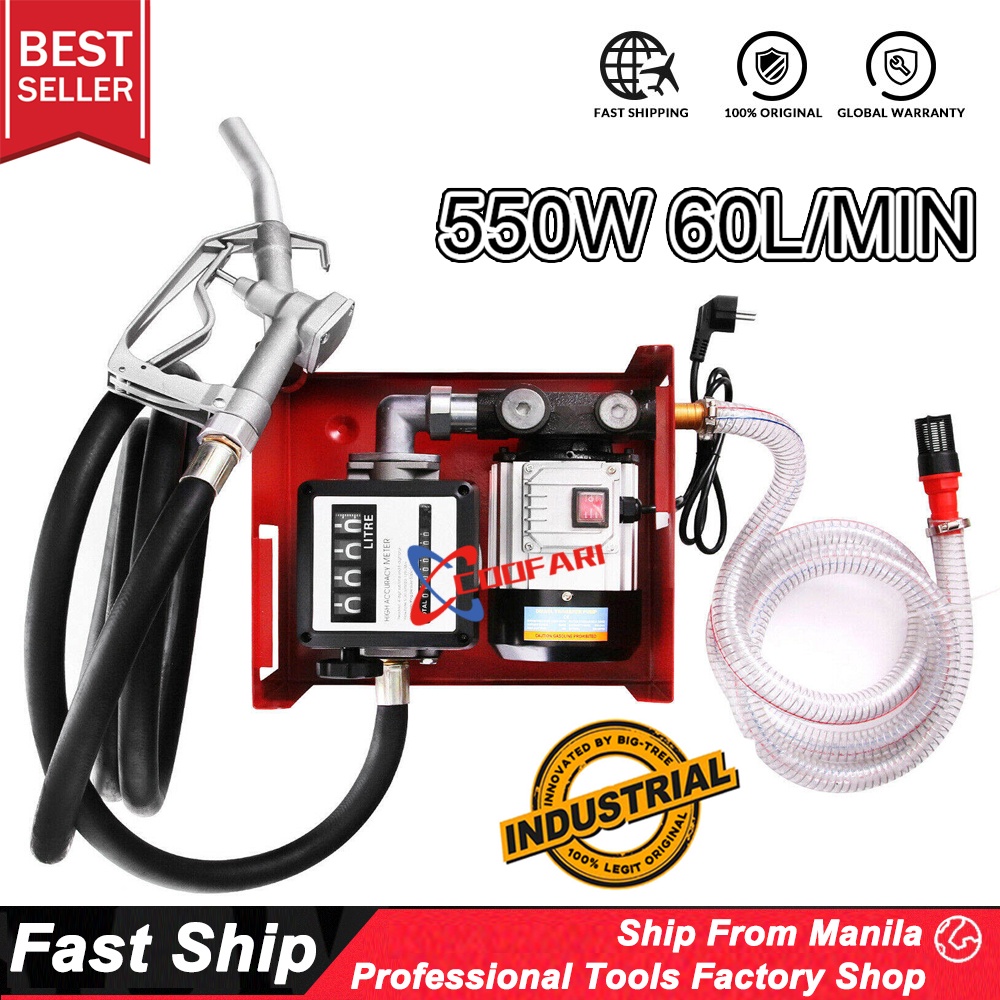 550w Self Priming Electric Oil Pump Transfer Bio Fuel Oil Diesel 220v 60lmin Built In Bypass 6014