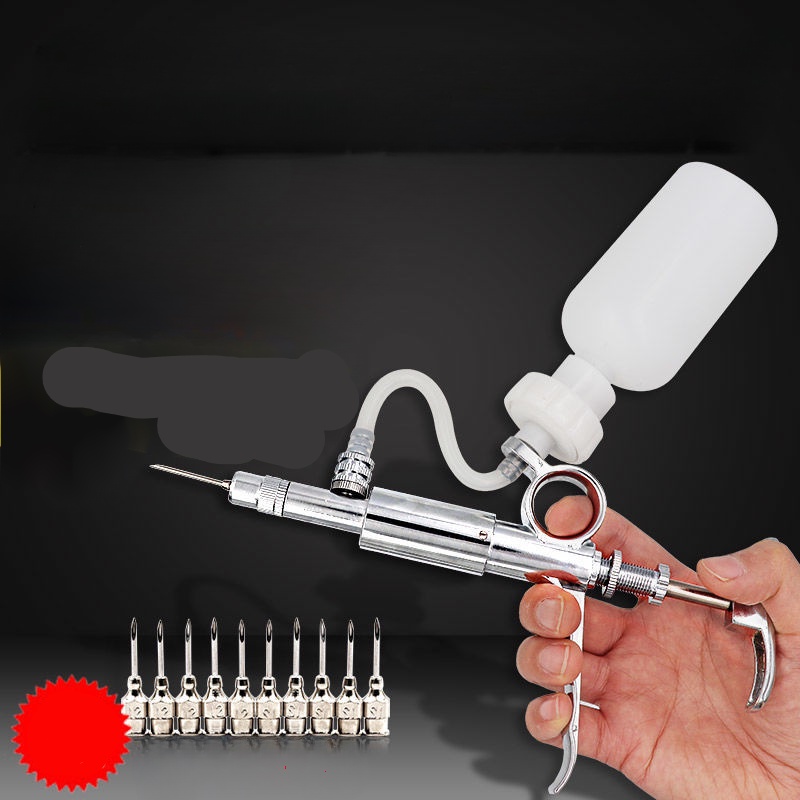 Animal Stainless Steel Continuous Syringe Chicken With Pig Vaccine