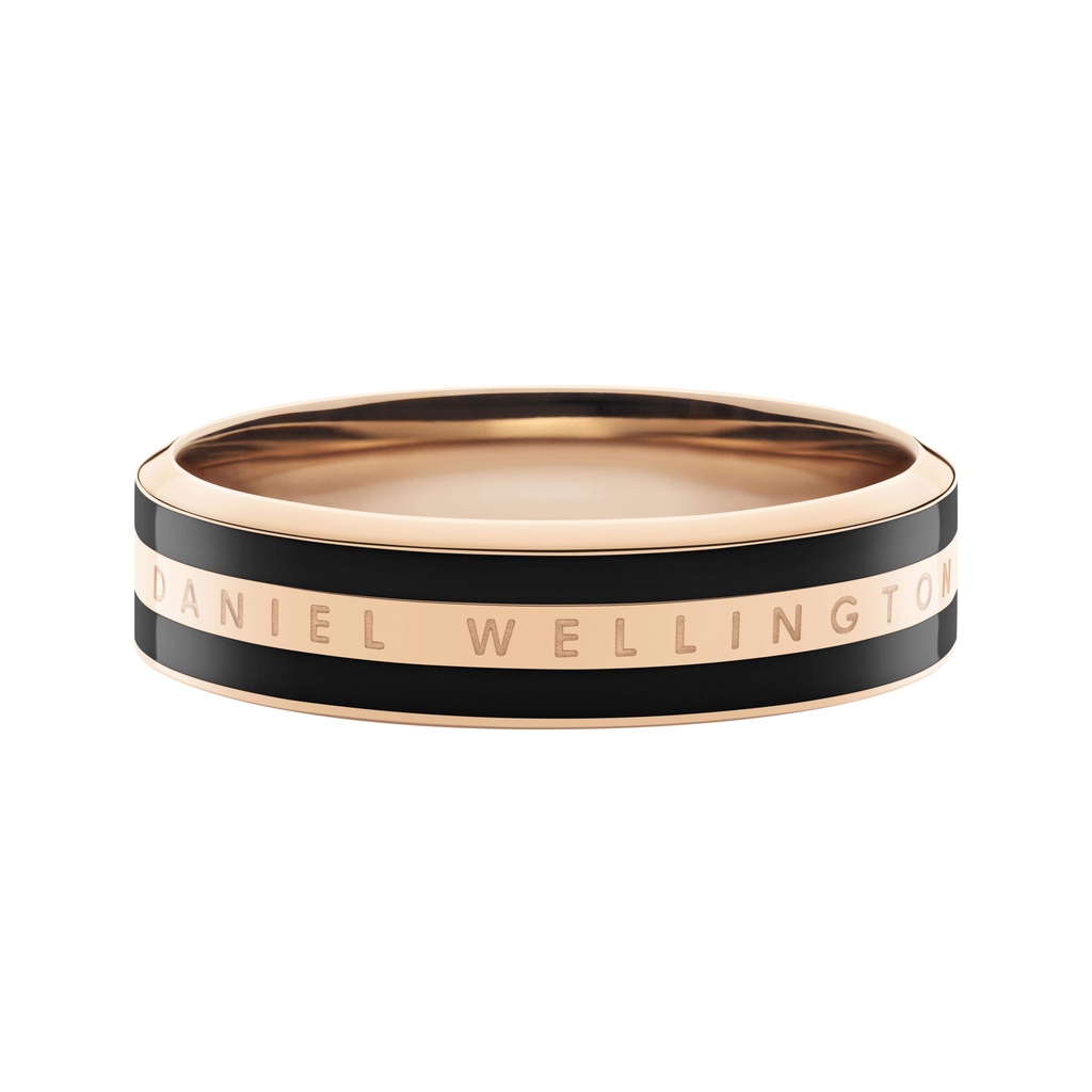 Daniel Wellington Emalie Ring Black Rose Gold Unisex Ring Couple Rings Stainless steel Enamel Ring for Women and Men DW Official Shopee Philippines
