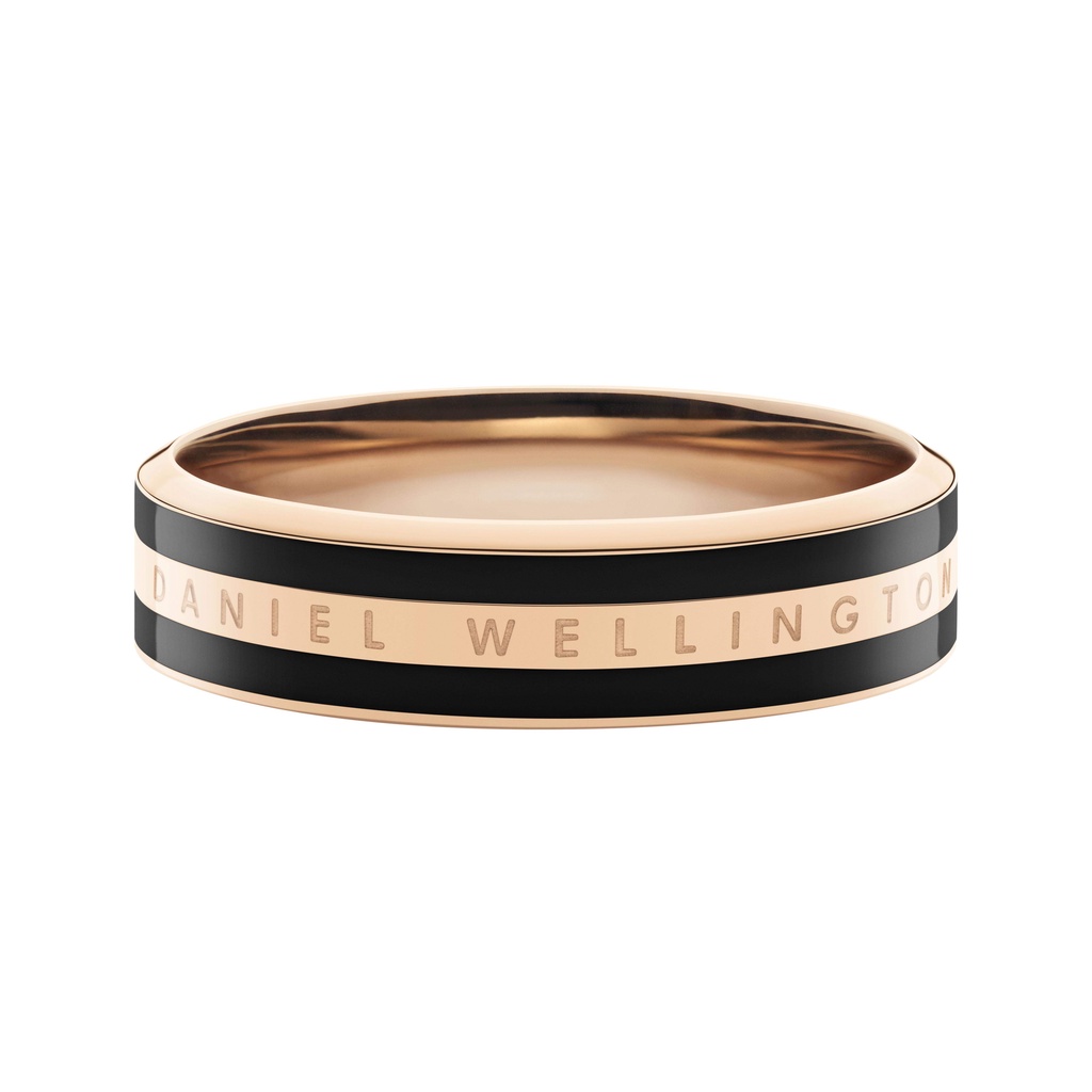 Daniel Wellington Emalie Ring Black Rose Gold - Unisex Ring - Couple ...