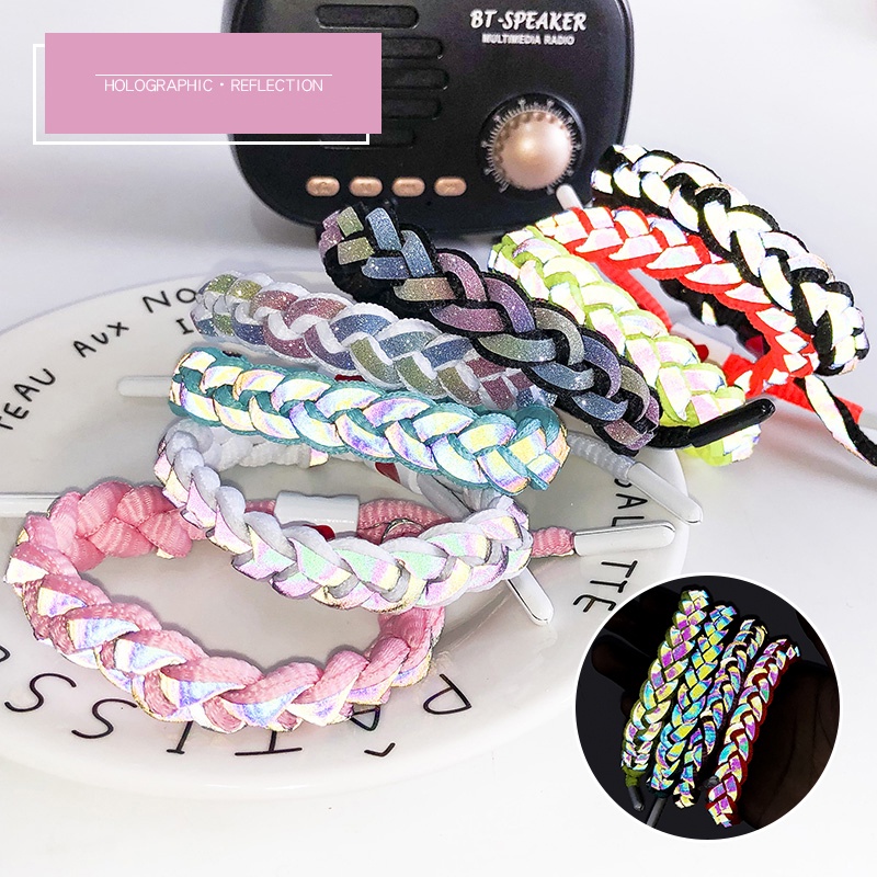 BO. 18 Colors Bracelets Shoelace Bracelet Shoe Lace Women Men's Woven