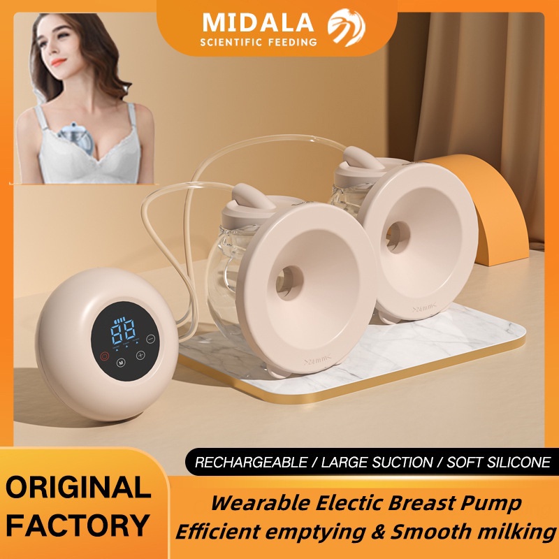 MIDALA Electric Handsfree Breast Pump Wearable Breastpump Wireless