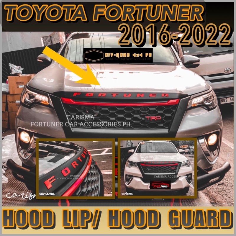 Toyota FORTUNER HOOD LIP 20162024 (fortuner accessories) Shopee