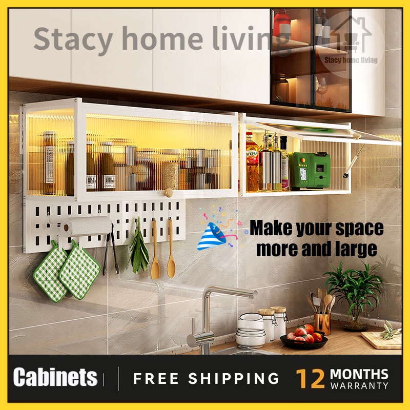Storage rack on kitchen wall Hanging For Kitchen Dust proof