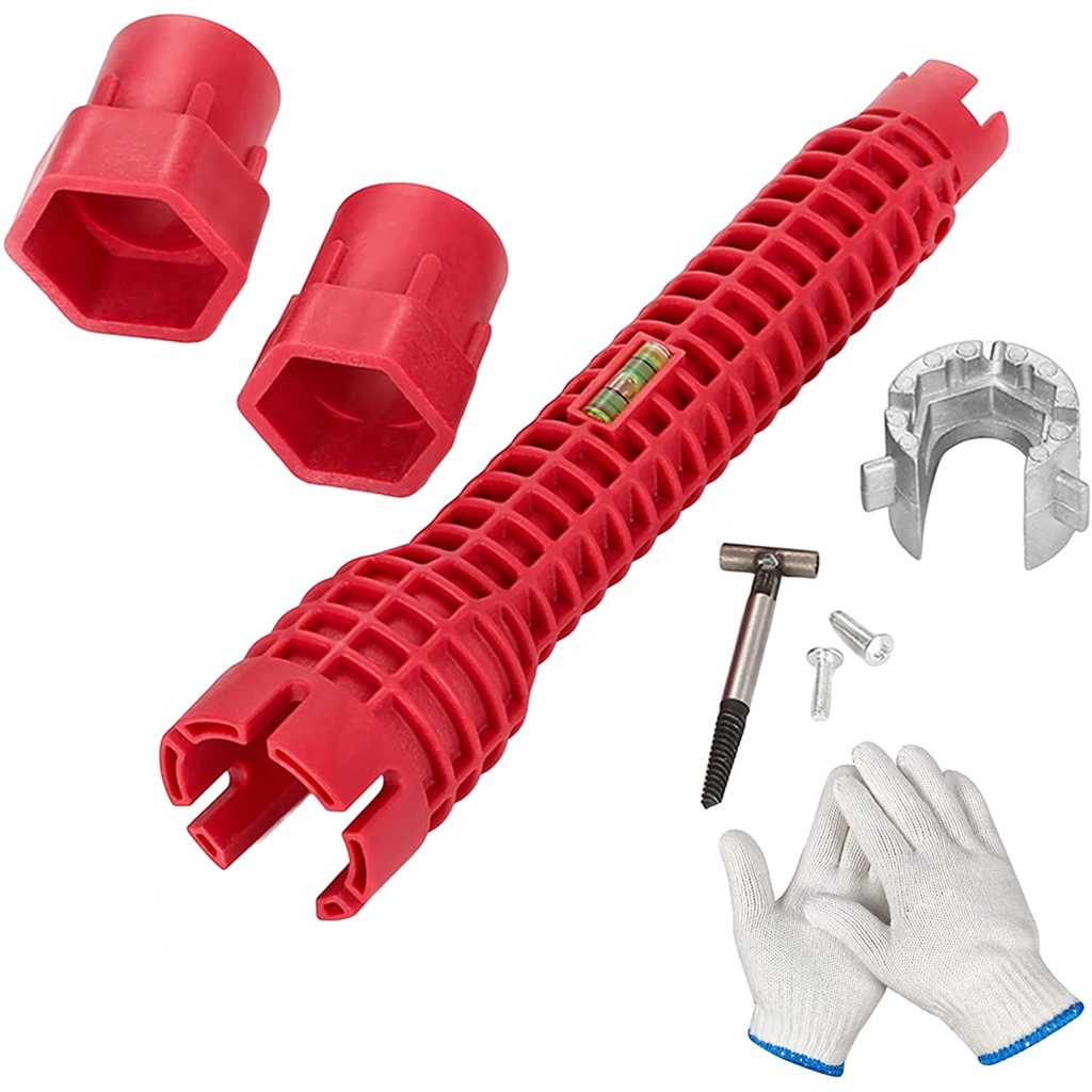 Basin Wrench 8 in 1 Faucet and Sink Installer Tools Multifunctional