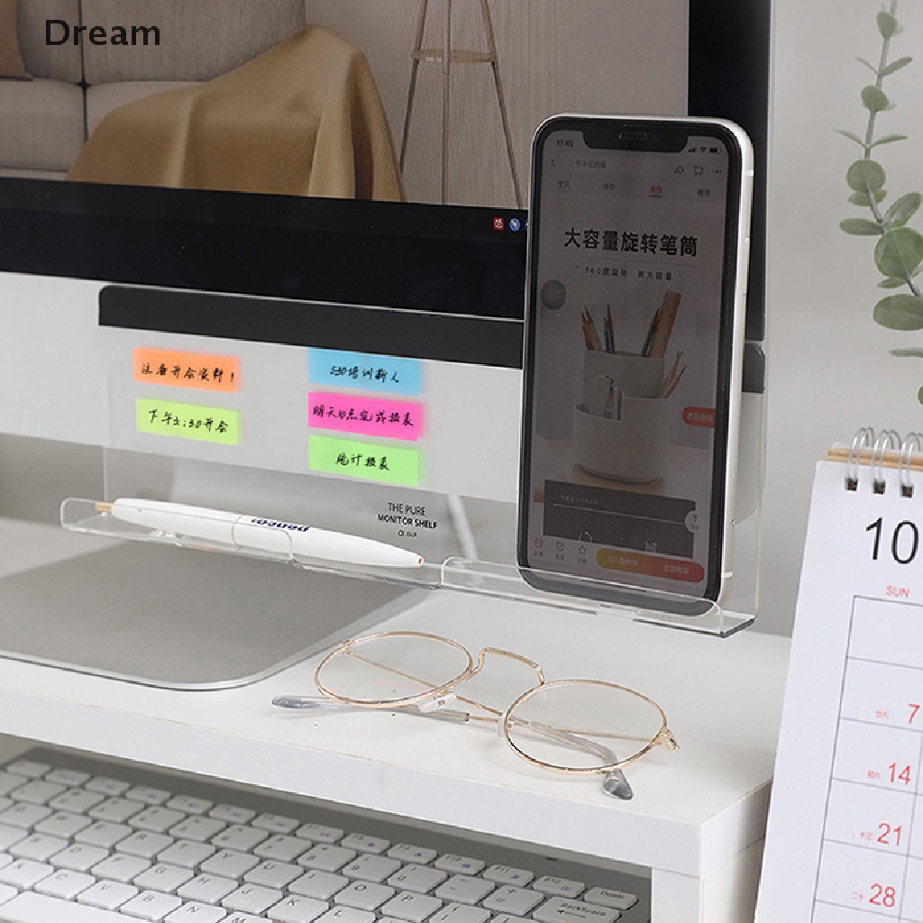 Creative Acrylic Monitor Message Memo Board Sticky Notes Board Monitor