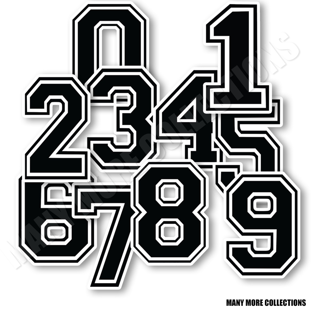 Racing Numbers Waterproof Vinyl Sticker | Shopee Philippines