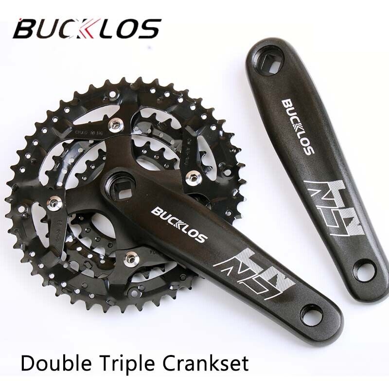 BUCKLOS Bike Crankset 170mm 22T+32T+44T Triple Speed Bike Crank ...