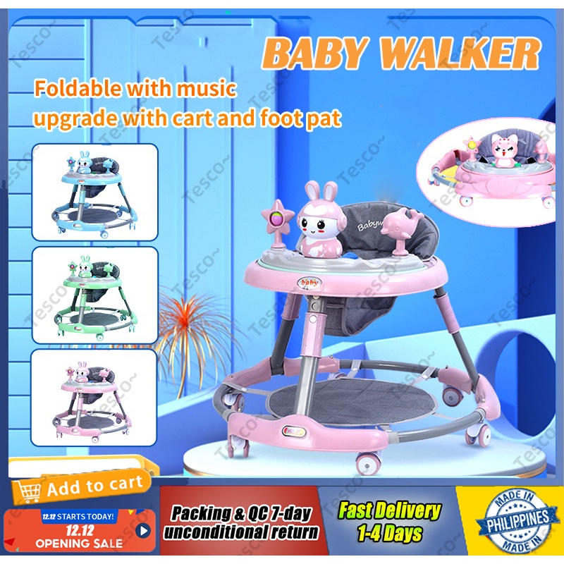 [Free Rabbit Toys] Foldable Baby Walker With Music Sound Height ...