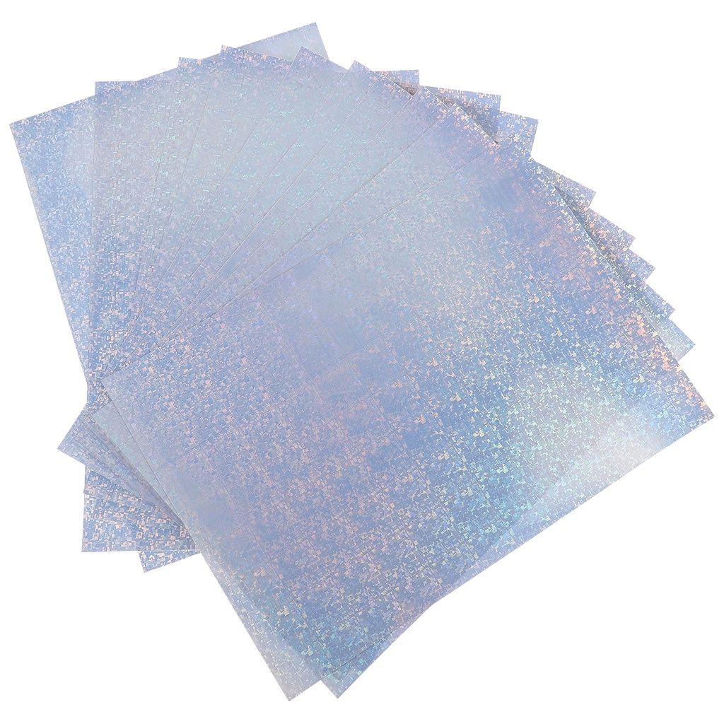 RAN 10pcs Printable Vinyl Sticker Printer Transfer Paper Metallic Foil Paper Holographic
