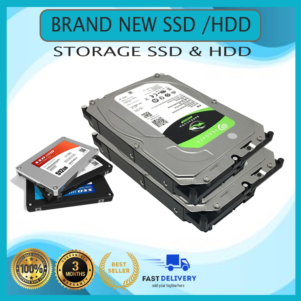 Affordable HDD SSD for Desktop Laptop 120gb 240gb 500gb 1tb storage