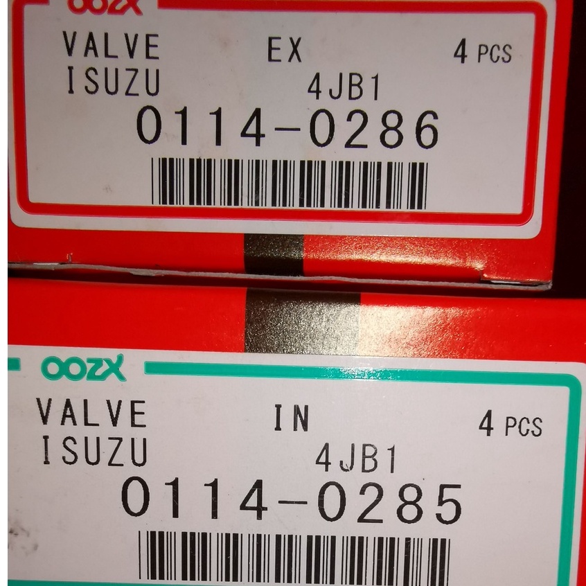 FUJI Engine Valve IN & EX For ISUZU 4JB1 (0114-0285/0114-0286) | Shopee ...