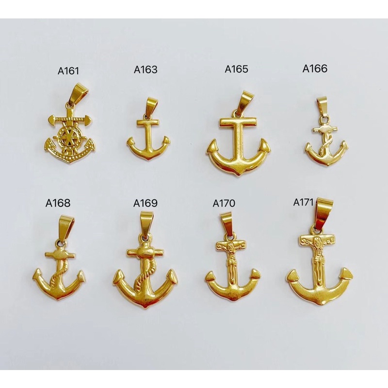 Pendant anchor gold shop