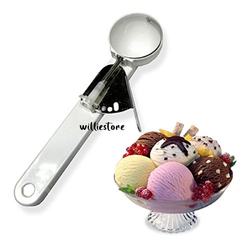 Plastic Durable Ice Cream Scoop Ice Cream Disher / Melon Ball Scoop