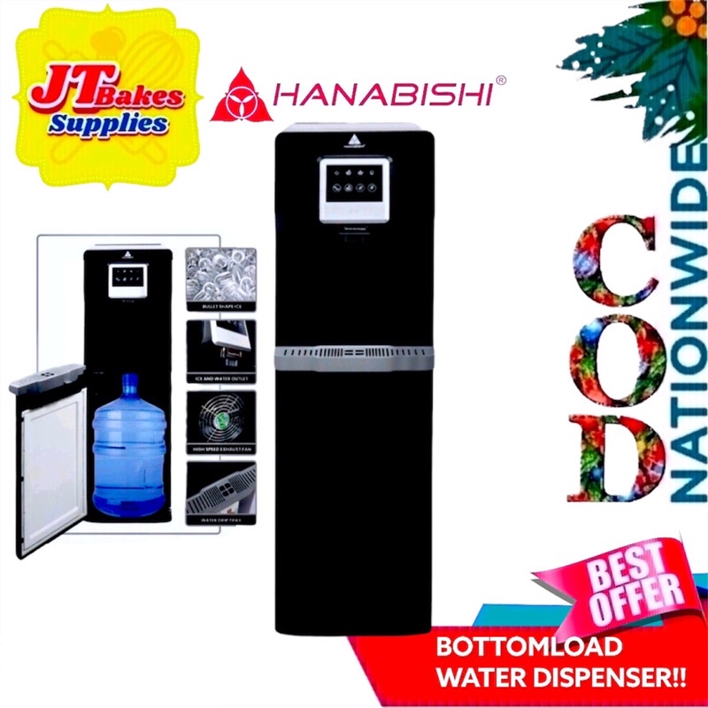 Hanabishi HFSWDICEM 3500 2 in 1 Cold Water Dispenser with IceMaker