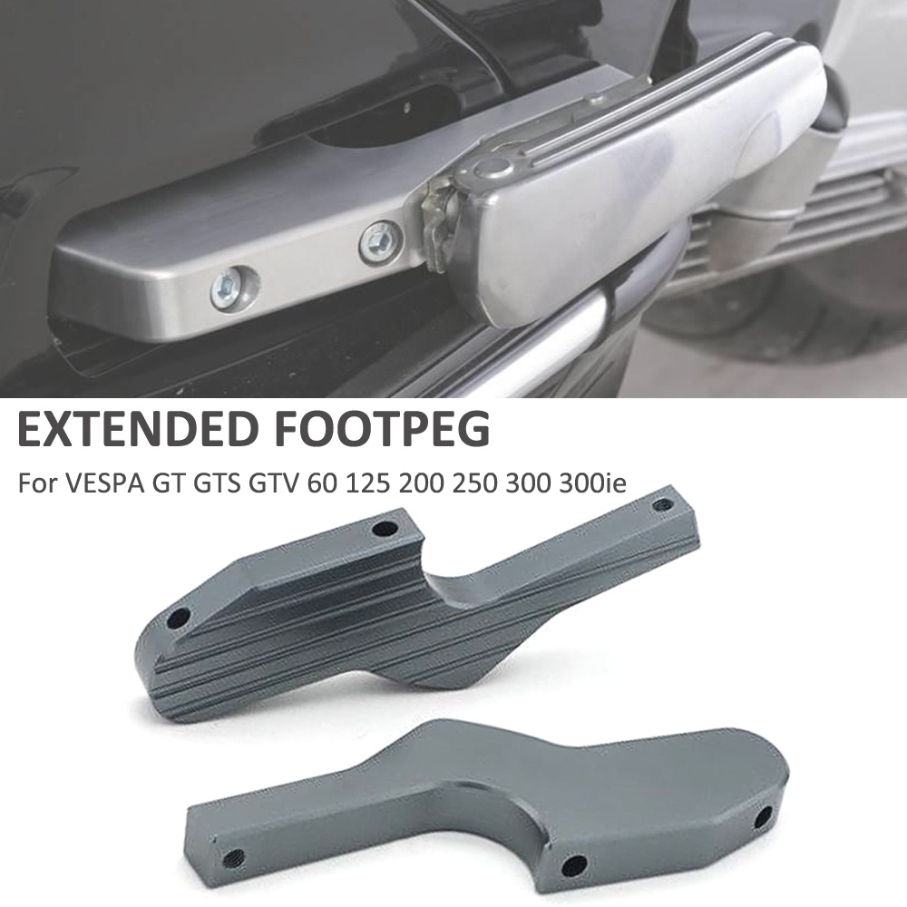 Scooter Foot Rests Passenger Foot Pegs Extensions Universal CNC
