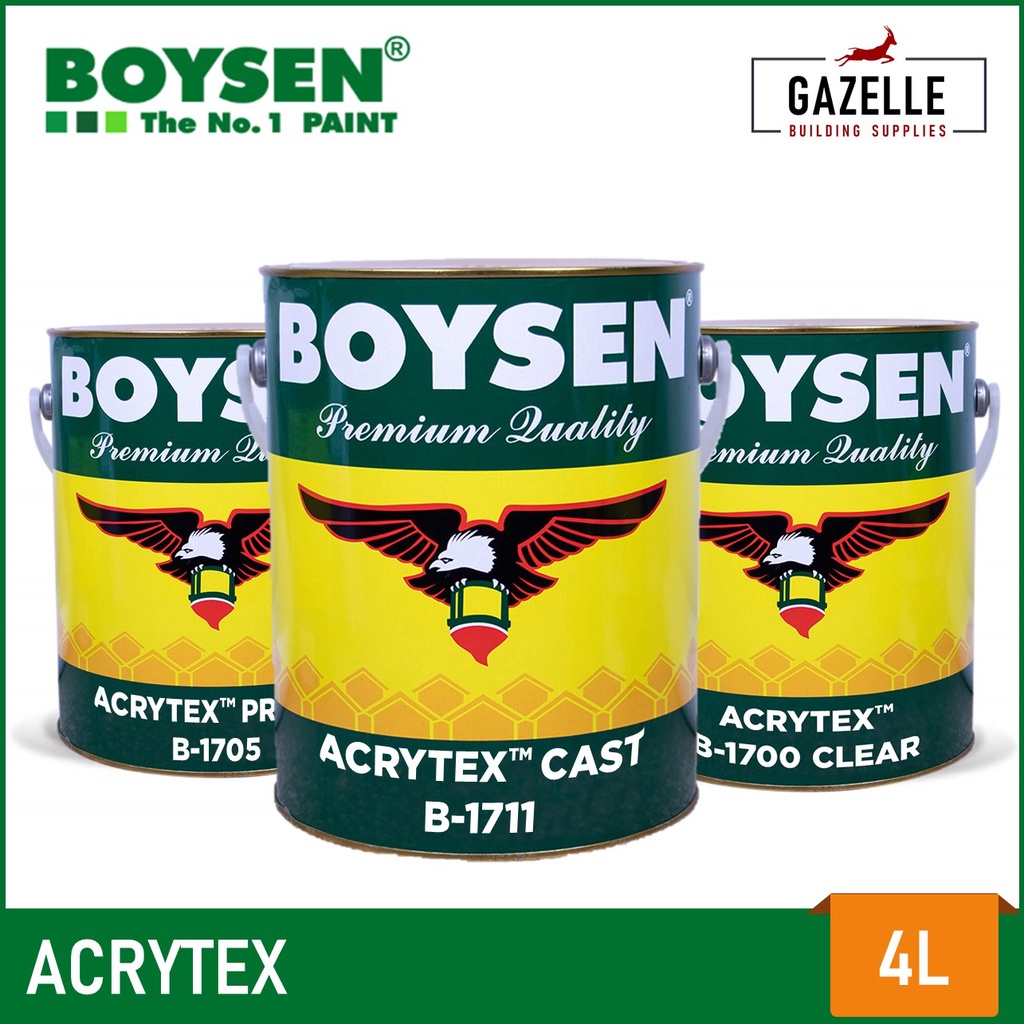 Boysen Acrytex Acrylic Solvent Based Coating Cast / Clear / Primer ...