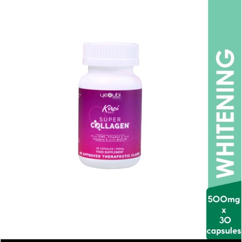 Kirei Super Collagen Plus ZINC,Vitamin C and E with BIOTIN (500mgx 30