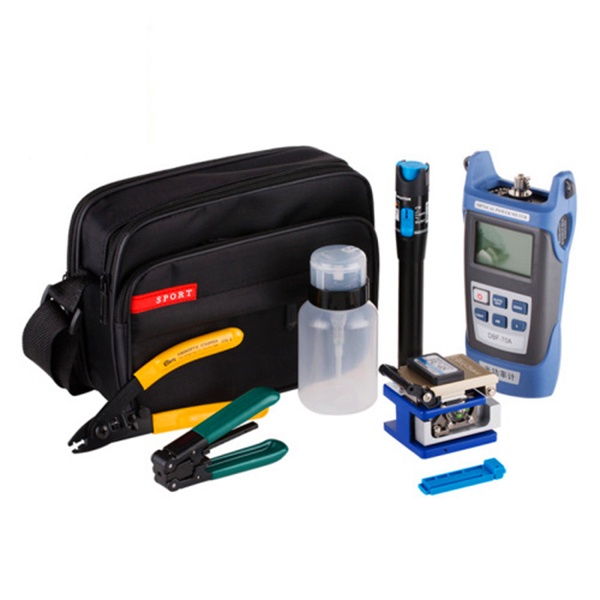 Optical Fiber Tool FTTH Cold Connection Toolkit Toolbox Leather Line ...