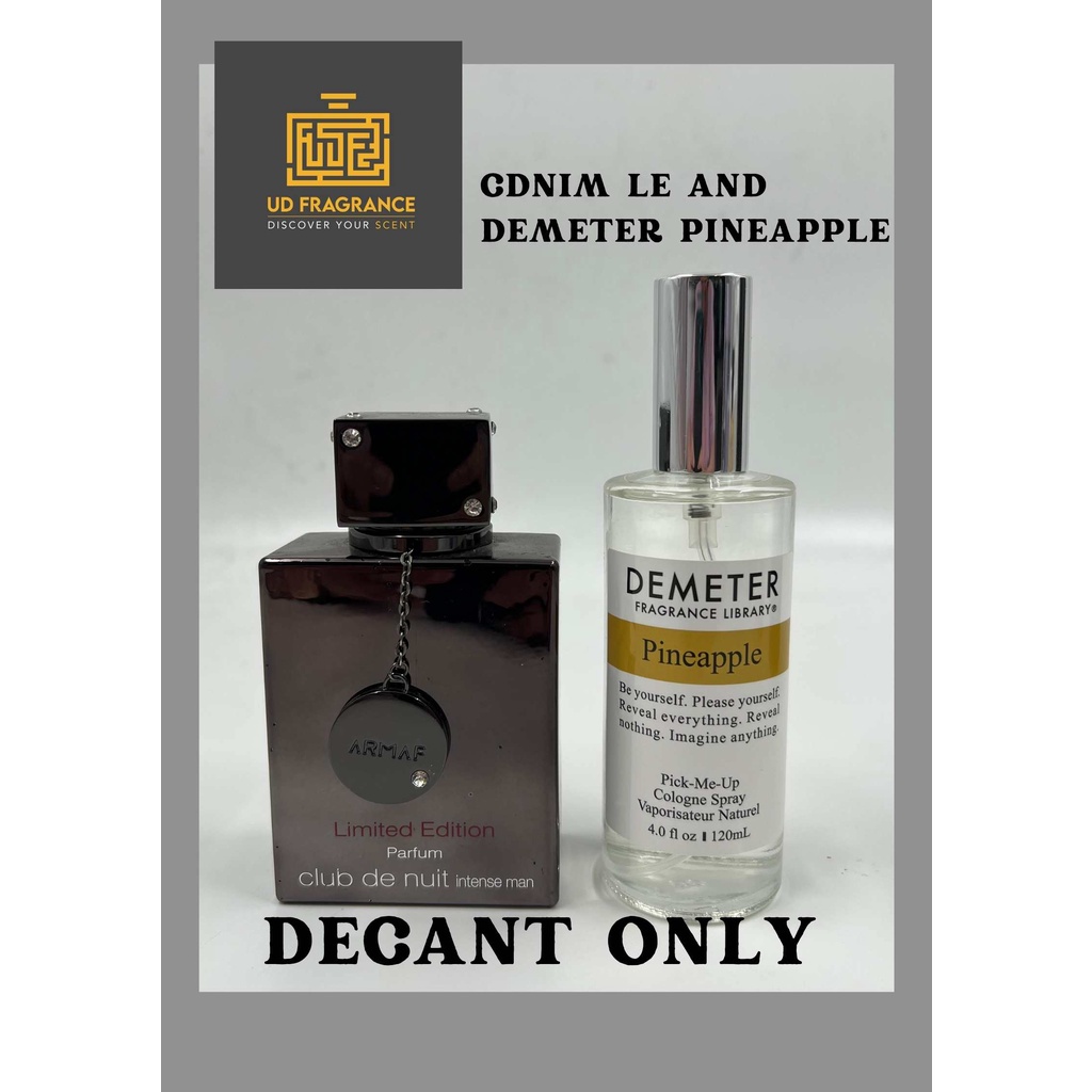 [ Decant ] Club De Nuit Intense Man Limited Edition & Demeter Pineapple