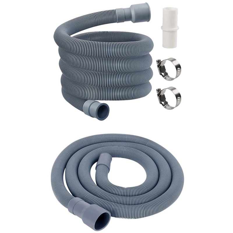2Set Automatic Drum Washing Machine Drain Pipe Drain Hose Fittings, 2