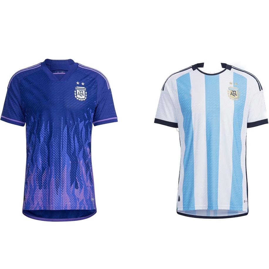 ARGENTINA HOME & AWAY WOLRD CUP 2022 FIFA WORLD CUP FAN ISSUE Shopee