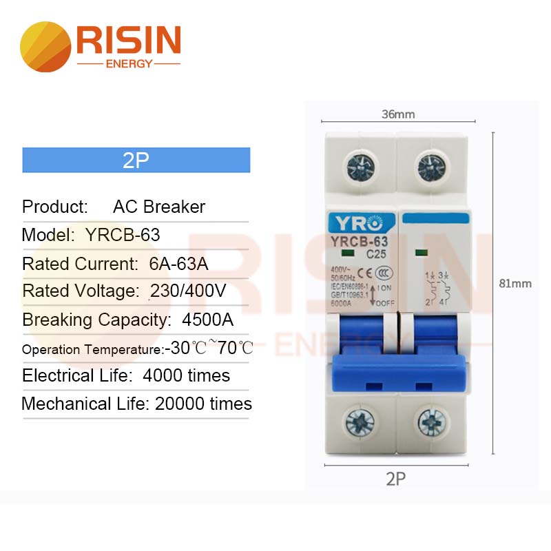 CHNT Single Pole Circuit Breaker – 6A, AC230/400V, Din Rail Mounting (New Model)