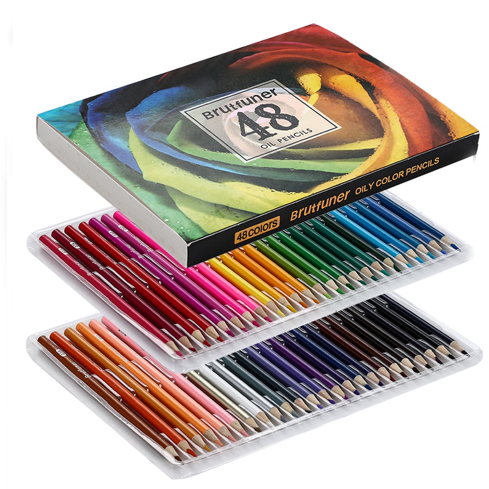 Brutfuner Oily Color Pencil Set For Adults Original 48/72/120/160/180