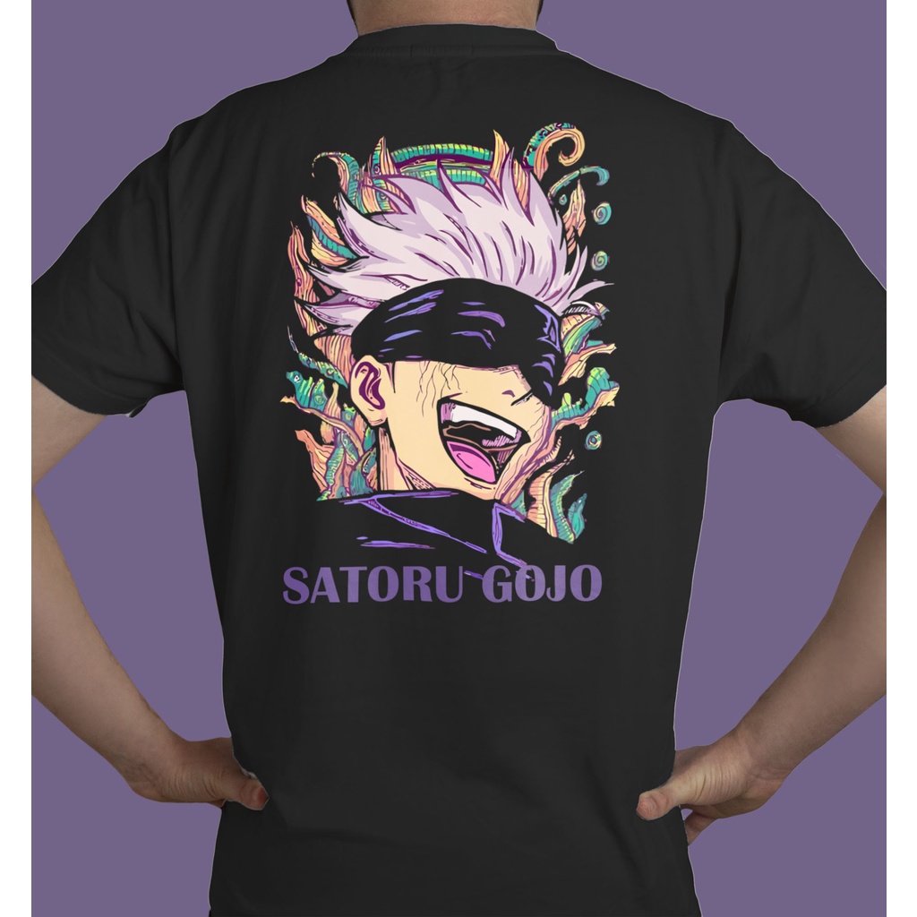 Jujutsu Kaisen Saturo Gojo Black T-shirt | Shopee Philippines