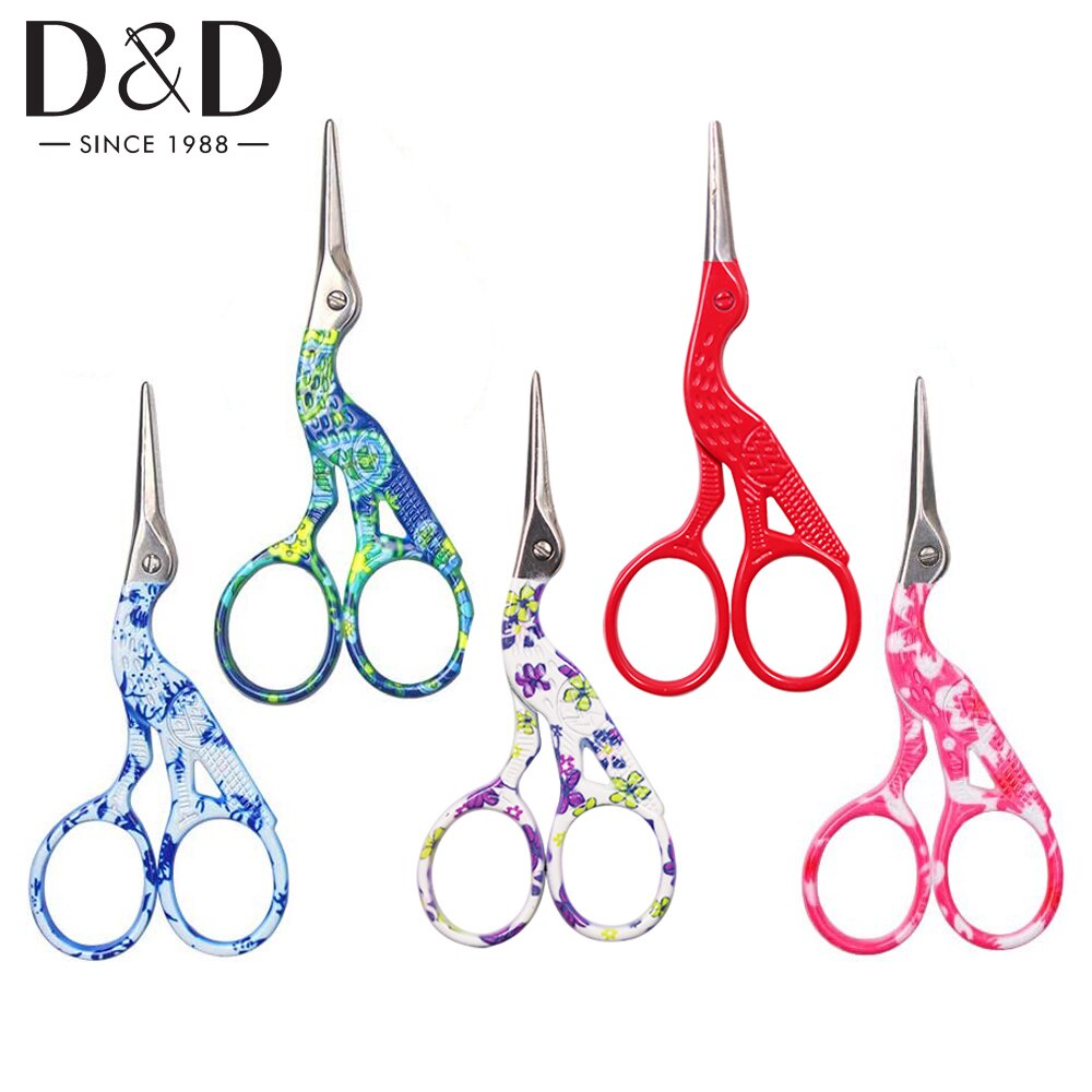 Stork Embroidery Scissors Sewing Scissors Small Fabric Cute Crane