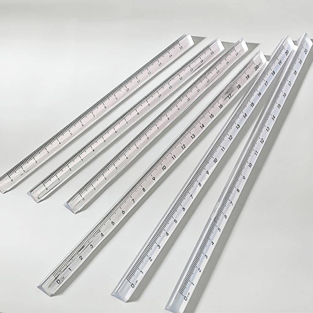 1Pc Transparent Straight Ruler,Simple Acrylic Accurate Scale on Both ...
